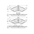 Centric 106.03240 Disc Brake Pad Set - Front - view 5