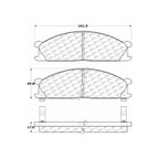 Centric 106.03330 Disc Brake Pad Set - Front - view 7