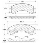 Centric 106.03870 Disc Brake Pad Set - Front - view 6