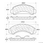 Centric 106.03870 Disc Brake Pad Set - Front - view 1