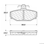 Centric 106.03910 Disc Brake Pad Set - Rear - view 1