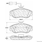 Centric 106.04190 Disc Brake Pad Set - Front - view 1