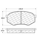 Centric 106.04330 Disc Brake Pad Set - Front - view 6