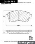 Centric 106.04761 Disc Brake Pad Set - Front - view 1