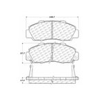 Centric 106.05030 Disc Brake Pad Set - Front - view 6