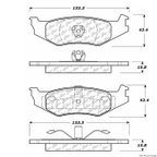 Centric 106.05120 Disc Brake Pad Set - Rear - view 1