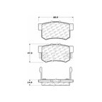 Centric 106.05360 Disc Brake Pad Set - Rear - view 6