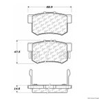 Centric 106.05360 Disc Brake Pad Set - Rear - view 1