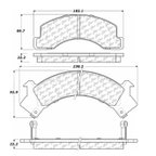 Centric 106.05460 Disc Brake Pad Set - Front - view 4