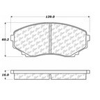 Centric 106.05510 Disc Brake Pad Set - Front - view 5