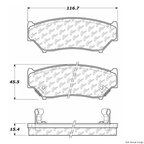 Centric 106.05560 Disc Brake Pad Set - Front - view 1