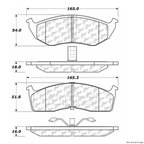 Centric 106.05910 Disc Brake Pad Set - Front - view 1