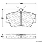 Centric 106.05980 Disc Brake Pad Set - Front - view 1