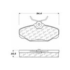 Centric 106.06100 Disc Brake Pad Set - Rear - view 7