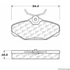 Centric 106.06100 Disc Brake Pad Set - Rear - view 1