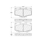 Centric 106.06110 Disc Brake Pad Set - Front - view 7
