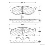 Centric 106.06420 Disc Brake Pad Set - Front - view 1