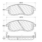 Centric 106.06530 Disc Brake Pad Set - Front - view 6