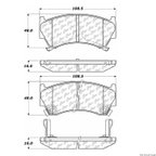 Centric 106.06680 Disc Brake Pad Set - Front - view 1