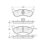 Centric 106.06900 Disc Brake Pad Set - Rear - view 7