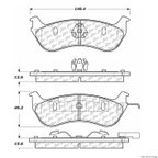 Centric 106.06900 Disc Brake Pad Set - Rear - view 1