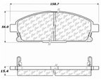 Centric 106.06910 Disc Brake Pad Set - Front - view 4