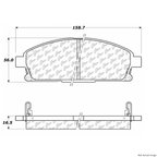 Centric 106.06910 Disc Brake Pad Set - Front - view 1