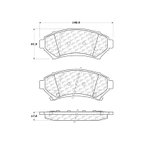 Centric 106.06990 Disc Brake Pad Set - Front - view 7