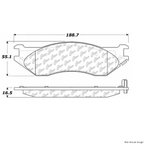 Centric 106.07020 Disc Brake Pad Set - Front - view 1