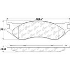 Centric 106.07022 Disc Brake Pad Set - Front - view 7