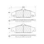 Centric 106.07270 Disc Brake Pad Set - Front - view 7