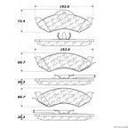 Centric 106.07460 Disc Brake Pad Set - Front - view 1