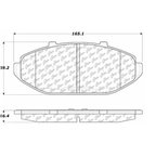 Centric 106.07480 Disc Brake Pad Set - Front - view 6