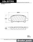 Centric 106.07701 Disc Brake Pad Set - Rear - view 1