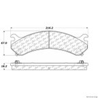 Centric 106.07840 Disc Brake Pad Set - Front - view 1
