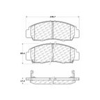 Centric 106.07870 Disc Brake Pad Set - Front - view 6