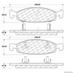 Centric 106.07900 Disc Brake Pad Set - Front - view 1