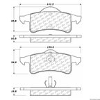 Centric 106.07910 Disc Brake Pad Set - Rear - view 1