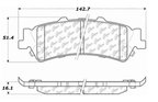 Centric 106.07921 Disc Brake Pad Set - Rear - view 6