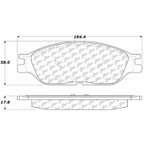 Centric 106.08030 Disc Brake Pad Set - Front - view 7