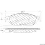 Centric 106.08030 Disc Brake Pad Set - Front - view 1
