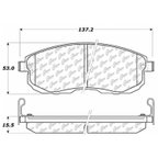 Centric 106.08151 Disc Brake Pad Set - Front - view 6
