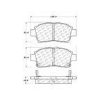 Centric 106.08220 Disc Brake Pad Set - Front - view 5