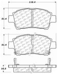 Centric 106.08220 Disc Brake Pad Set - Front - view 4