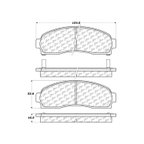 Centric 106.08330 Disc Brake Pad Set - Front - view 6