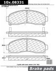 Centric 106.08331 Disc Brake Pad Set - Front - view 1
