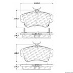 Centric 106.08410 Disc Brake Pad Set - Front - view 1