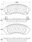Centric 106.08440 Disc Brake Pad Set - Front - view 6