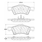 Centric 106.08570 Disc Brake Pad Set - Front - view 6