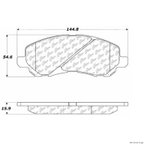Centric 106.08660 Disc Brake Pad Set - Front - view 1